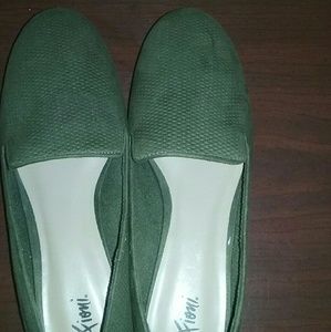 Olive Green Flat Sandals